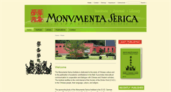 Desktop Screenshot of monumenta-serica.de